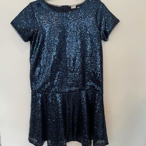 Teen size Navy blue Sequin Dress in perfect condition